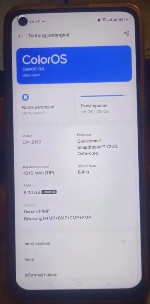 Jual Oppo reno 5