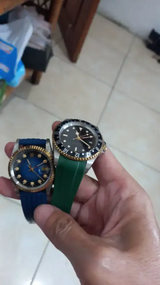 Rolex gmt master ll halfgold 16713 matic swiss movement rare 40 dim