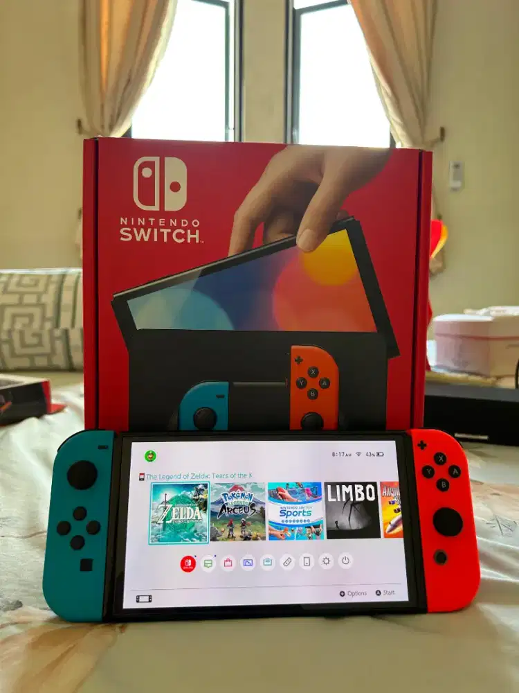 Nintendo Switch OLED Neon Blue/Neon Red Original (OFW)