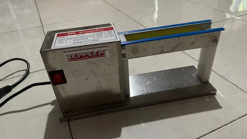 Mesin Pengupas Telur Puyuh, Kondisi Mulus