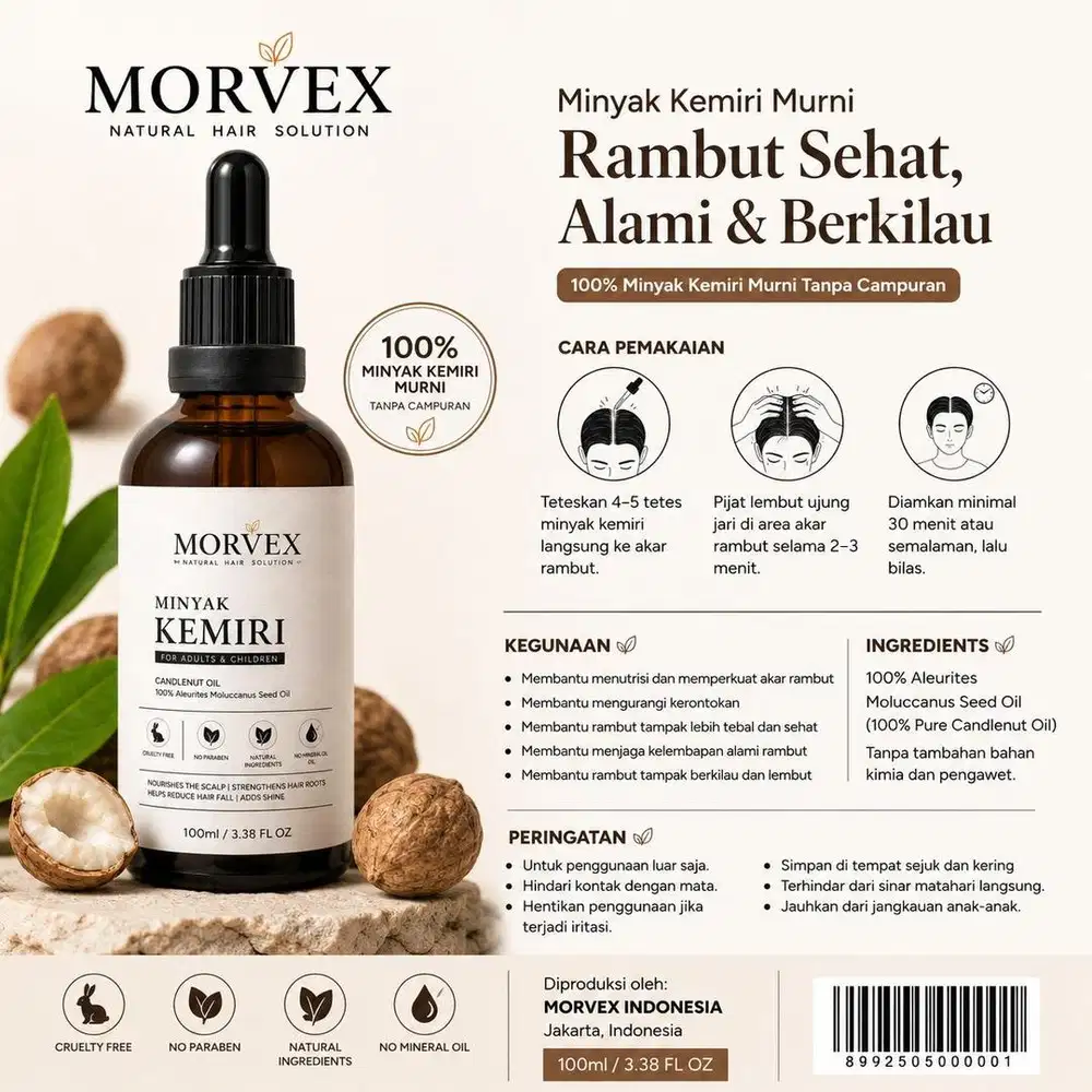 Minyak Kemiri Asli 100%