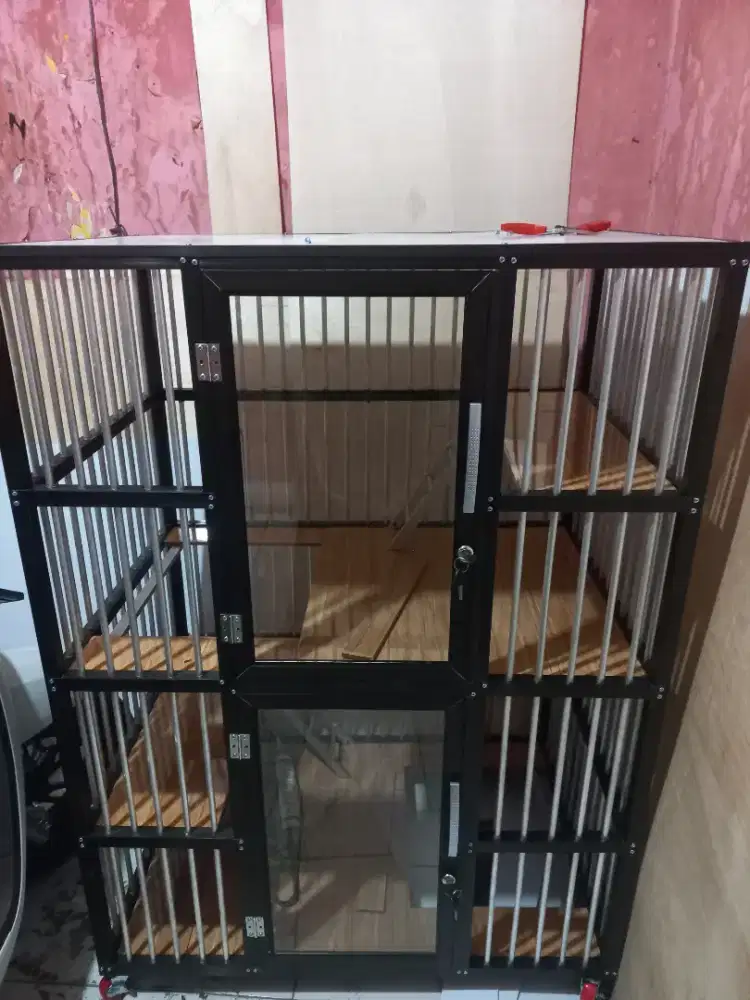 Kandang Kucing 2 Pintu Alumunium