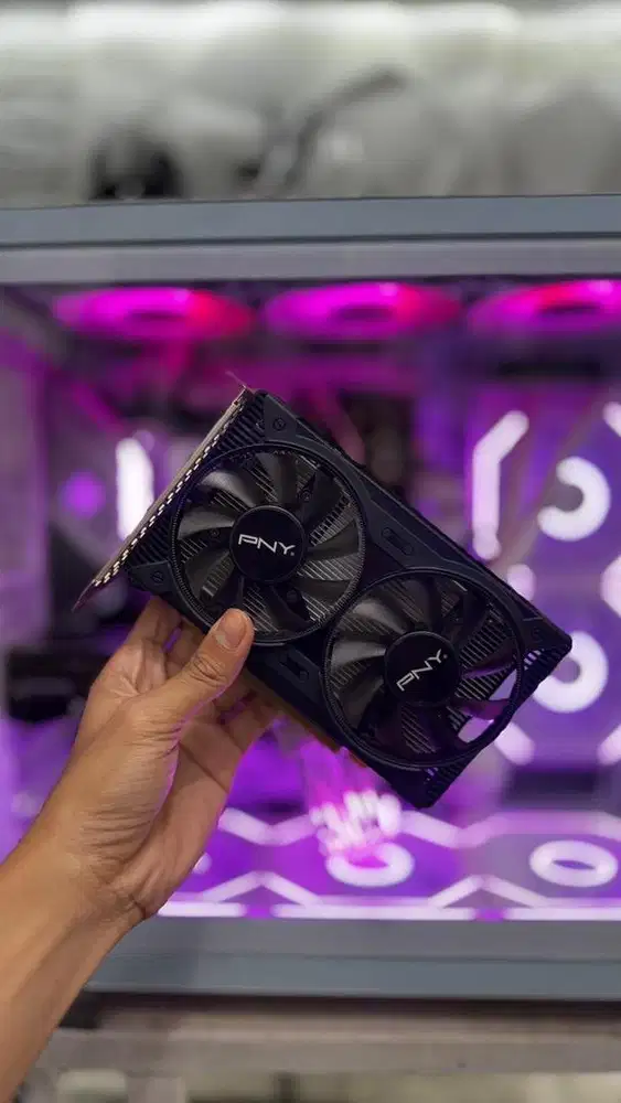 VGA PNY GTX 1650 4GB DDR6 128Bit Dual Fan OC Mulus Normal Garansi