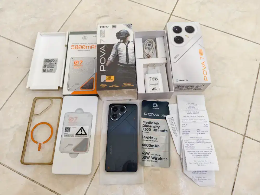 Tecno Pova 7 5G 8/256 lengkap ori nominus