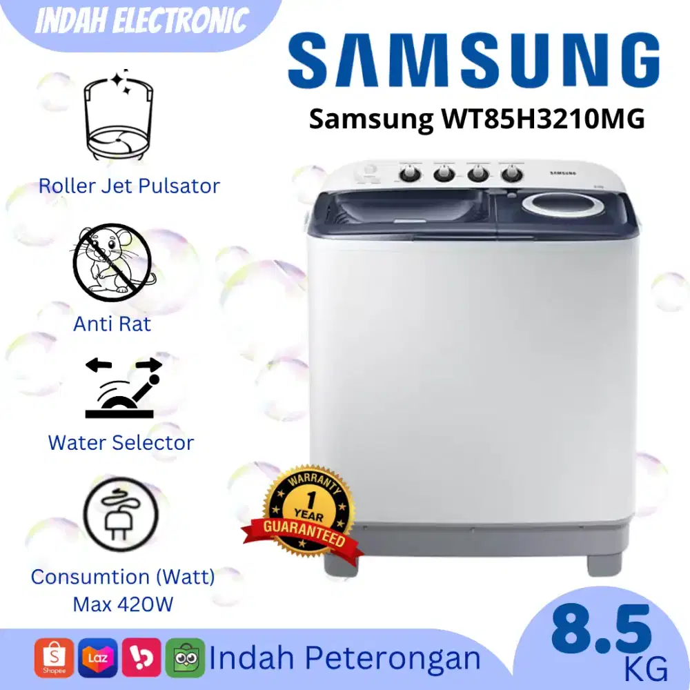 Mesin Cuci 2 Tabung Samsung 8.5KG
