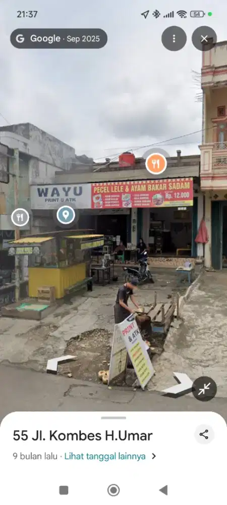 Jual bangunan dan tanah untuk usaha /bisnis