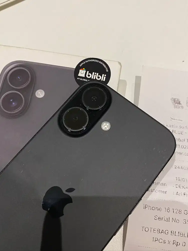 WTS  iPhone 16 128GB Black Ex Blibli