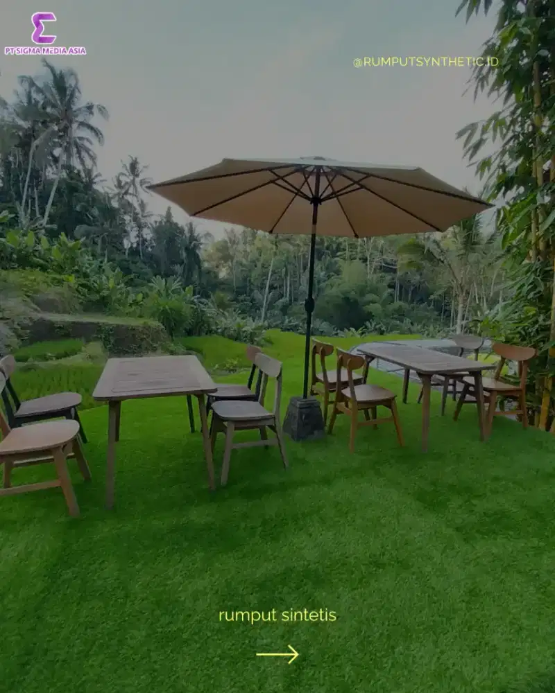 Rumput sintetia premium dengan harga terjangkau
