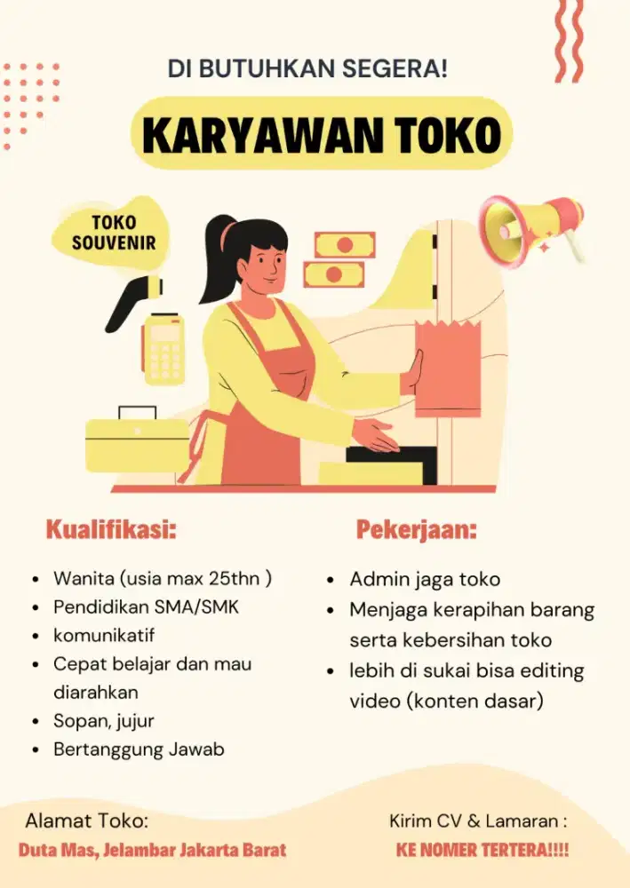 DICARI JAGA TOKO SOUVENIR