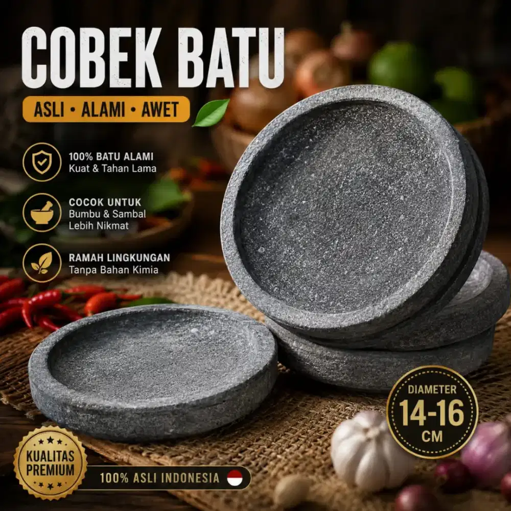 Cobek batu asli buat nyambel