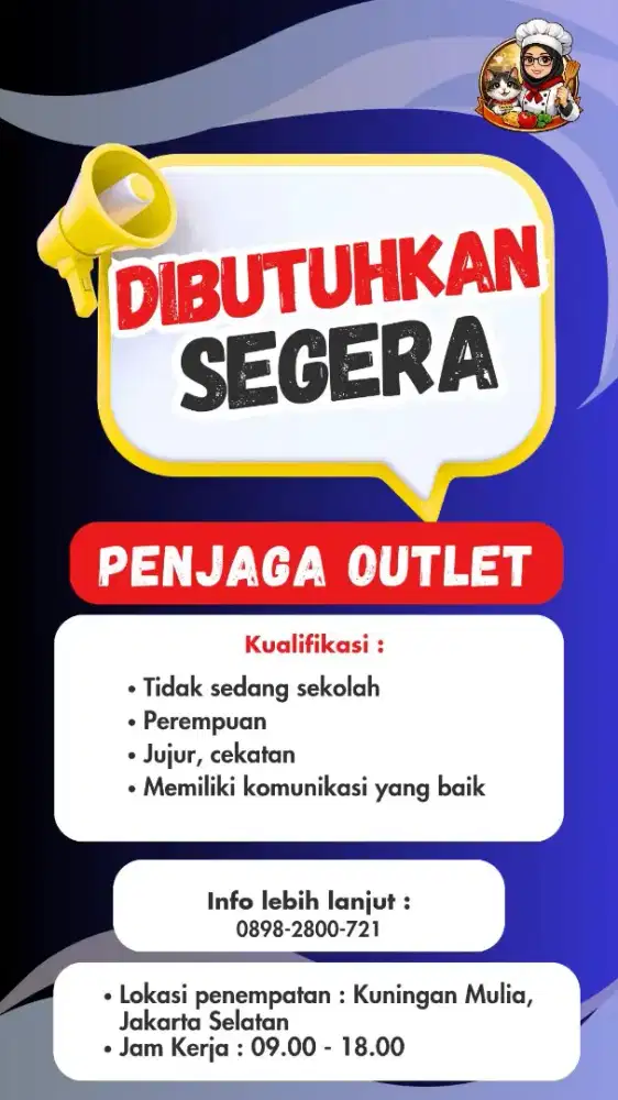 LOWONGAN PENJAGA BOOTH