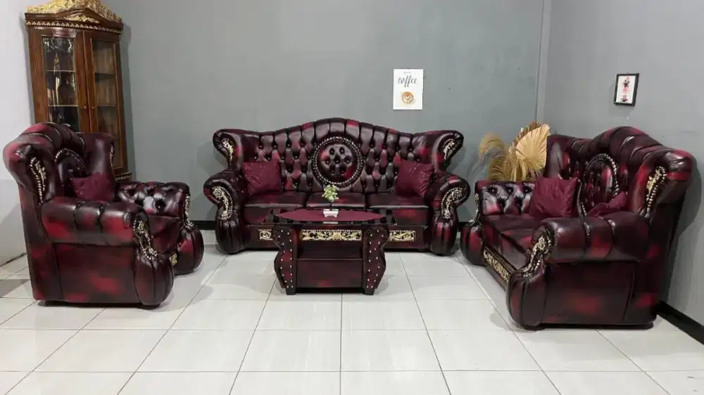 Sofa jaguar resin 321 maroon