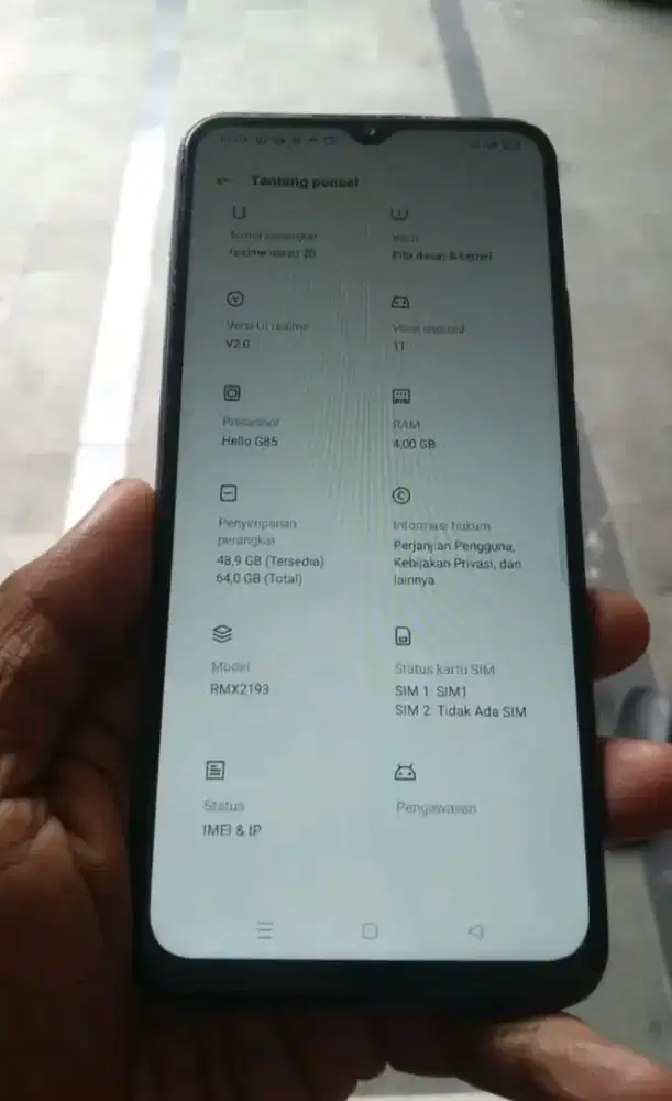 REALME NARZO 20 RAM 4/64 GB