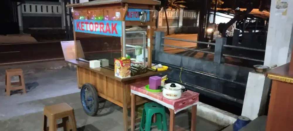 Gerobak, peralatan+lapak