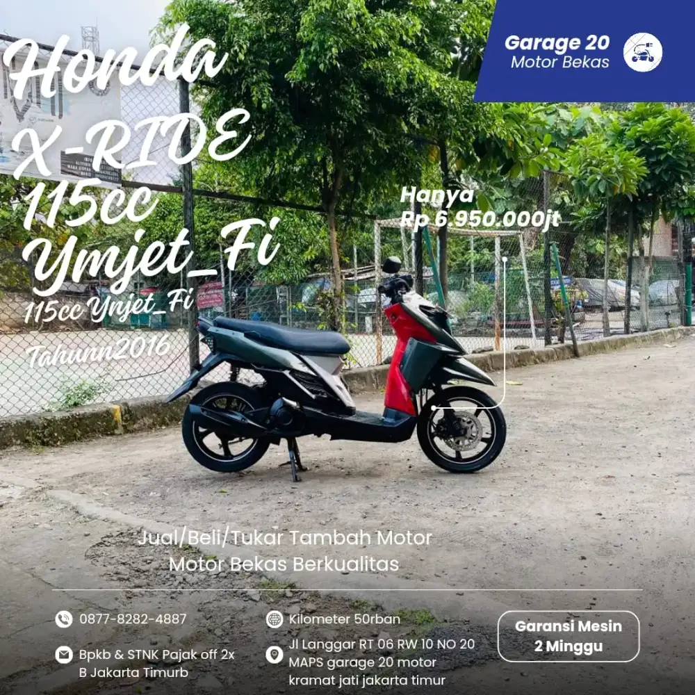 Yamaha X-Ride 115cc Ymjet_Fi Tahun 2016 Pajak off