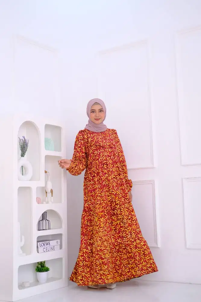 Busana Gamis Batik Solo Asli