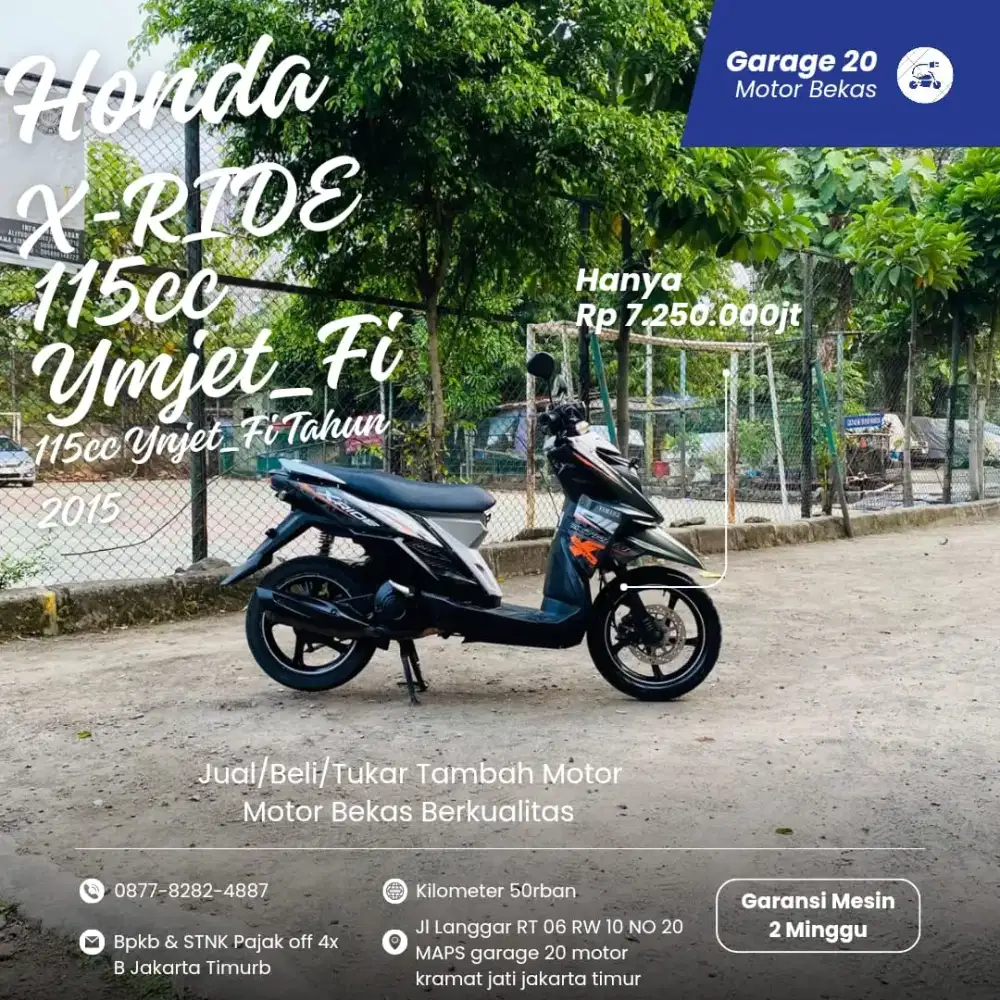 Yamaha X-Ride 115cc Ymjet_Fi Tahun 2015 Pajak Off
