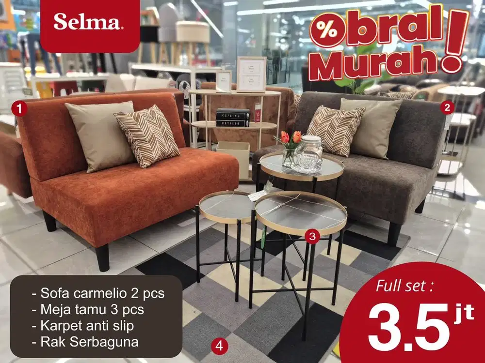 sofa set promo 3,5 jt