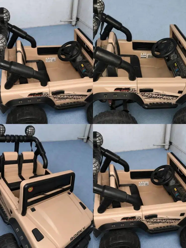Mobil aki anak jeep adventure bekas display/pameran