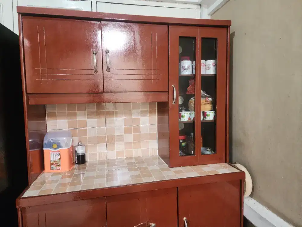 Lemari Dapur / Kitchen Set Cokelat Kayu