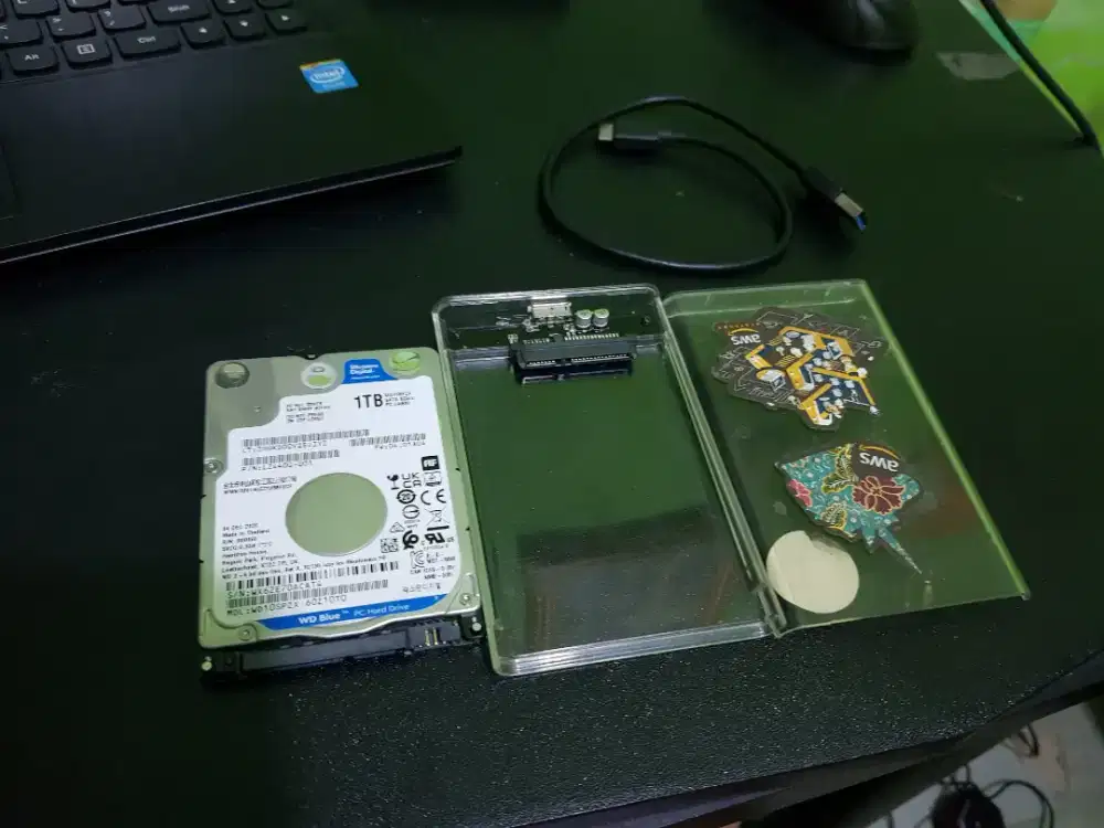 HDD SATA 2.5 2.5inch Western Digital WD Blue 1TB + Enclosure 100%