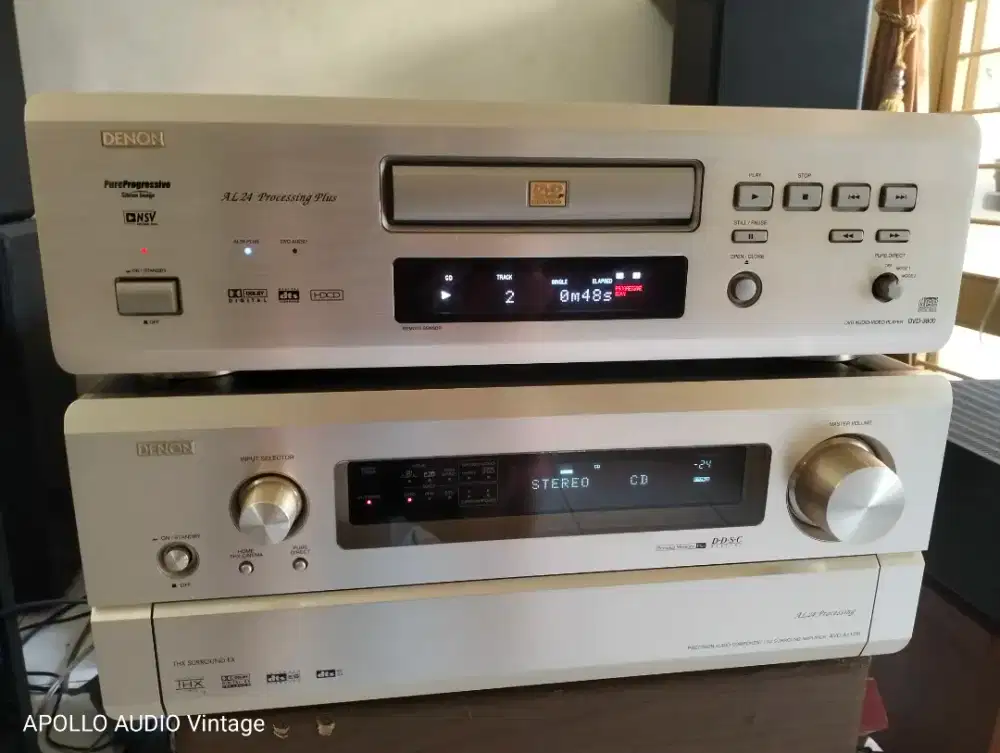 Denon thx avc-A11SR + Denon DVD 3800 original semua remot