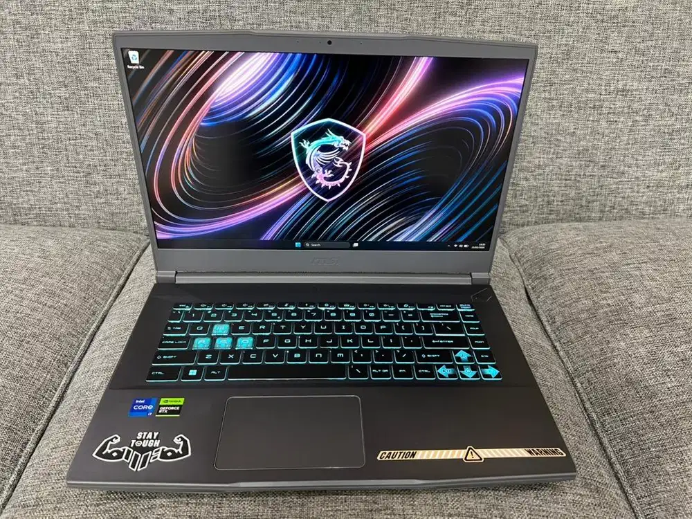 MSi Thin 15 CORE i7-12650H RTX 4050 RAM 16-1 TB GAMING Siap Pakai