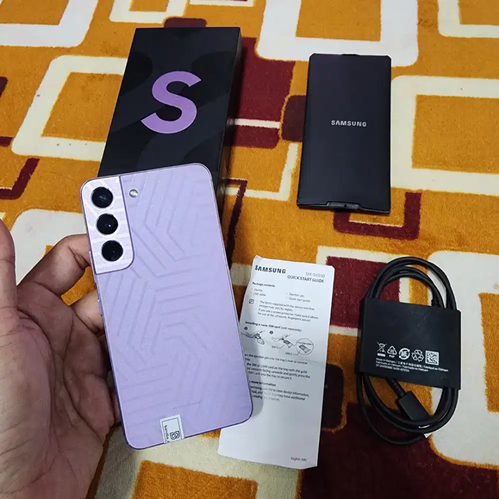 Samsung Galaxy S22 Ram 8/256gb  ORI SEIN Fullset minus LCD Garis Murah