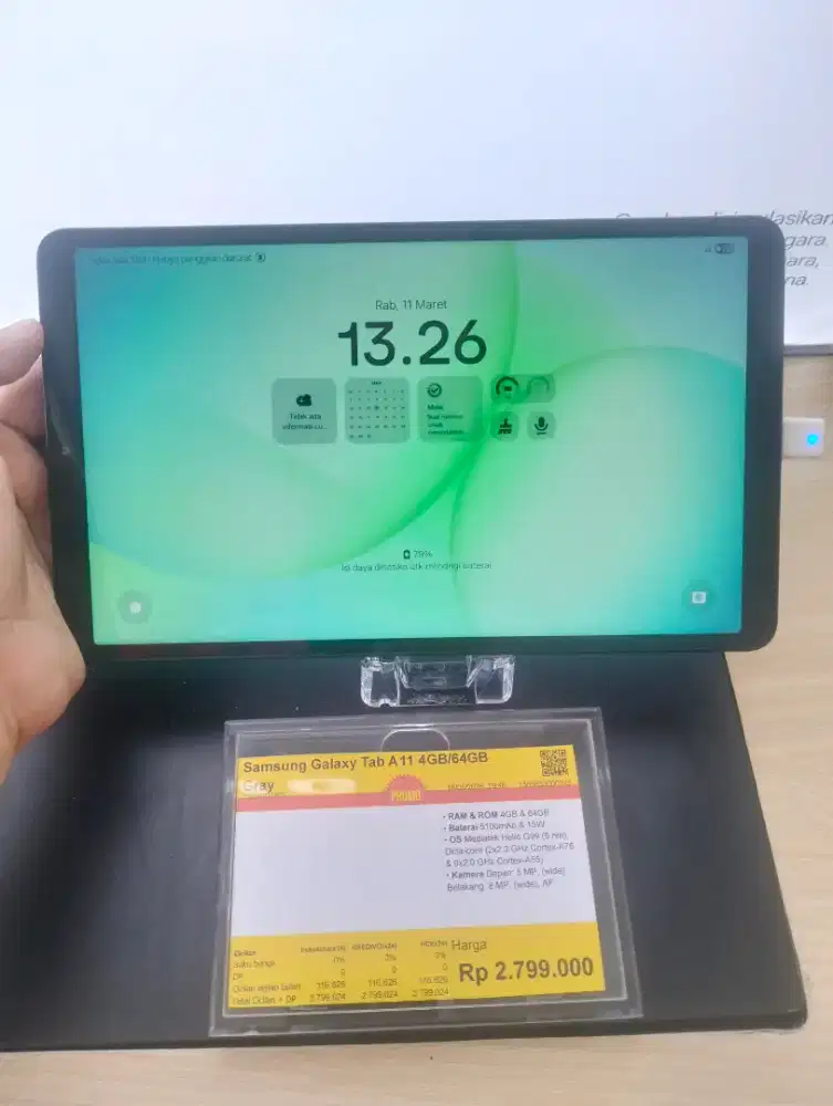 SAMSUNG TAB A11, Bisa Cicilan tanpa DP, Gratis 2x Cicilan.