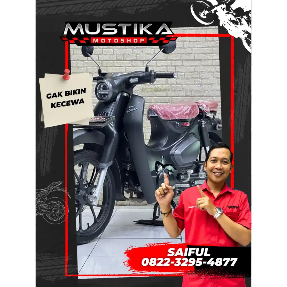 Odo 9rb Istimewa!!Honda Super Cub C125cc 2023 Black Mulus-Mustika