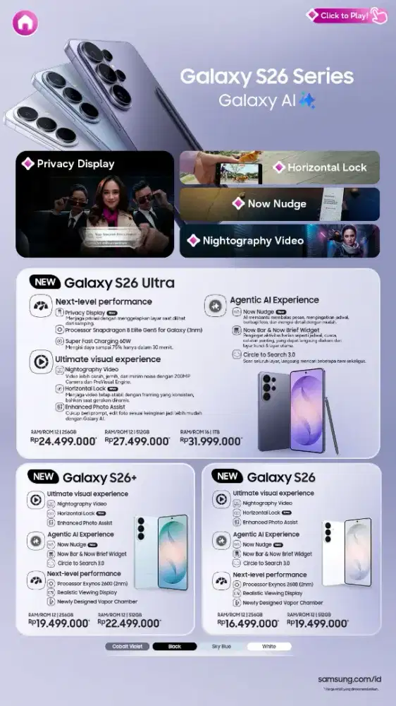 NEW SAMSUNG GALAXY S26 SERIES