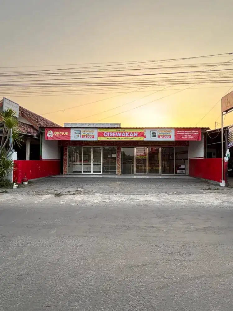 RUKO DISEWAKAN LOKASI STRATEGIS