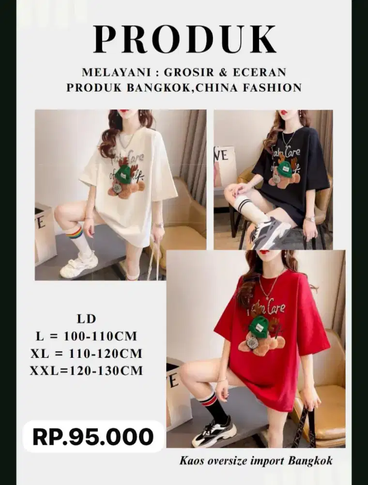 Jual rugi baju import
