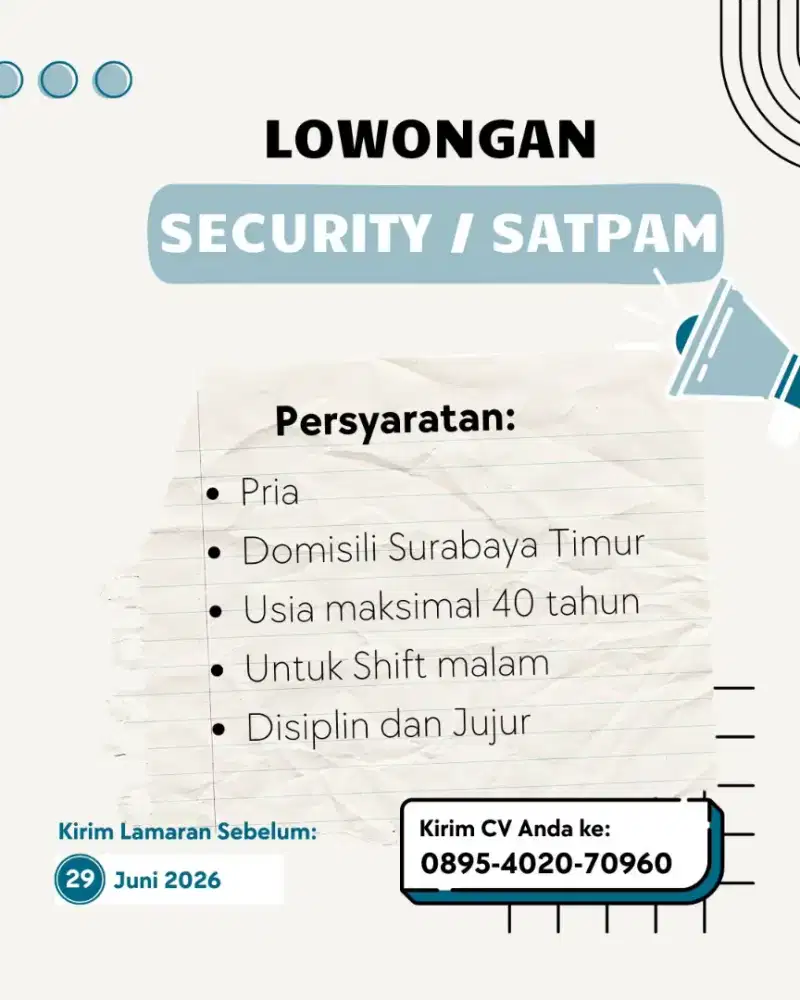 Security / satpam