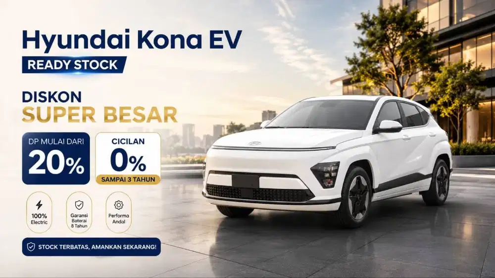hyundai kona prime long range mobil baru 2026 signature ready stock