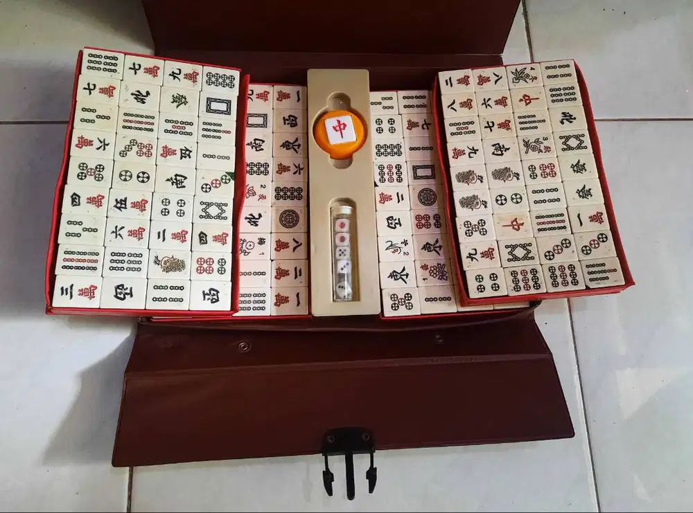Mahjong Game Set Antik Vintage