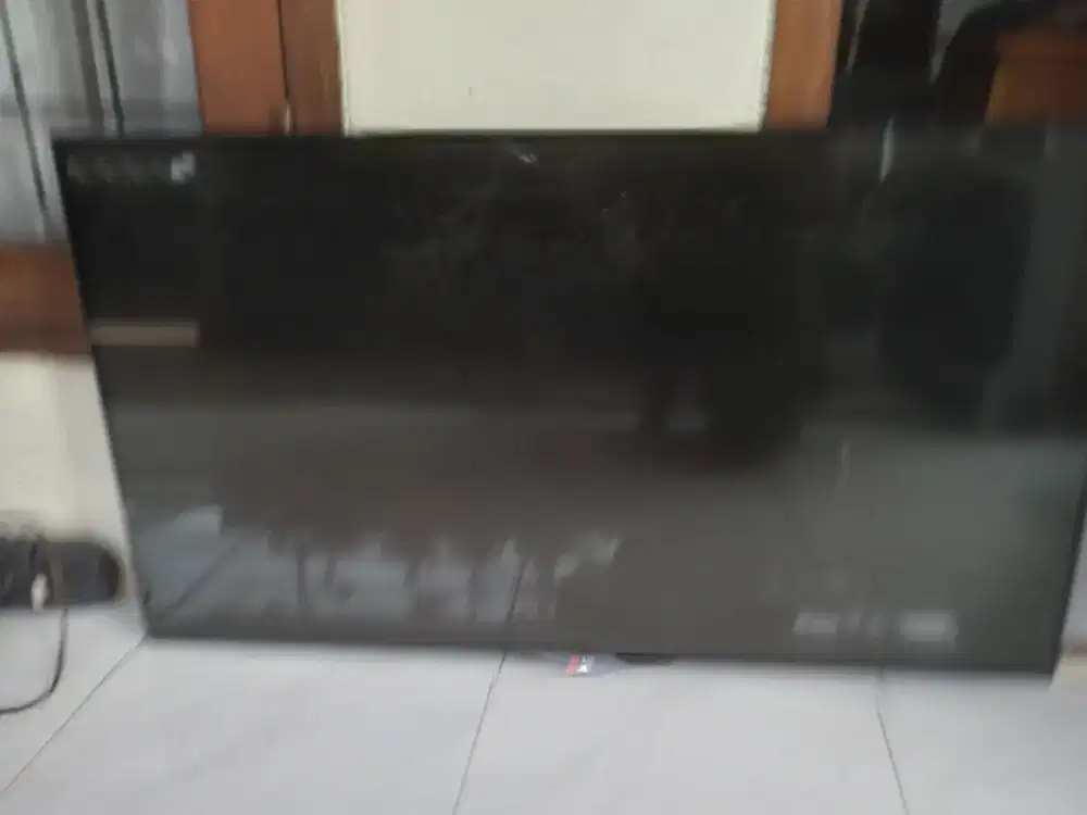 TV lg 42 inchi, cuma ada suara