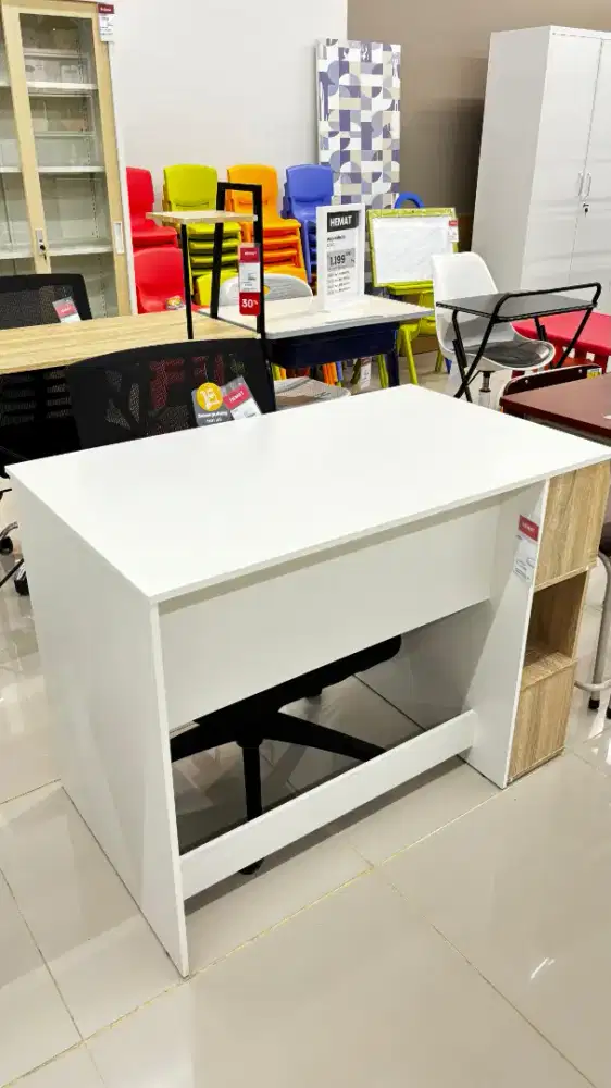 ERIS OFFICE TABLE W/ STORAGE 100 CM