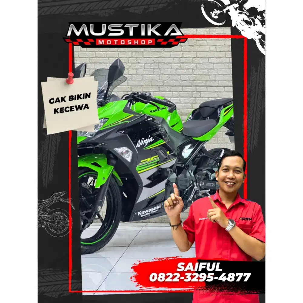 Perfect Condition!!Kawasaki Ninja 250 SE ABS Keyles 2019 Mulus-Mustika