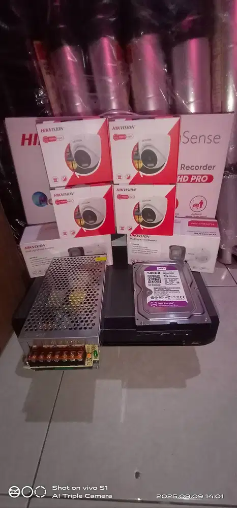 Promo Cctv Hikvision 4 Camera Resolusi 2Mp plus pasang