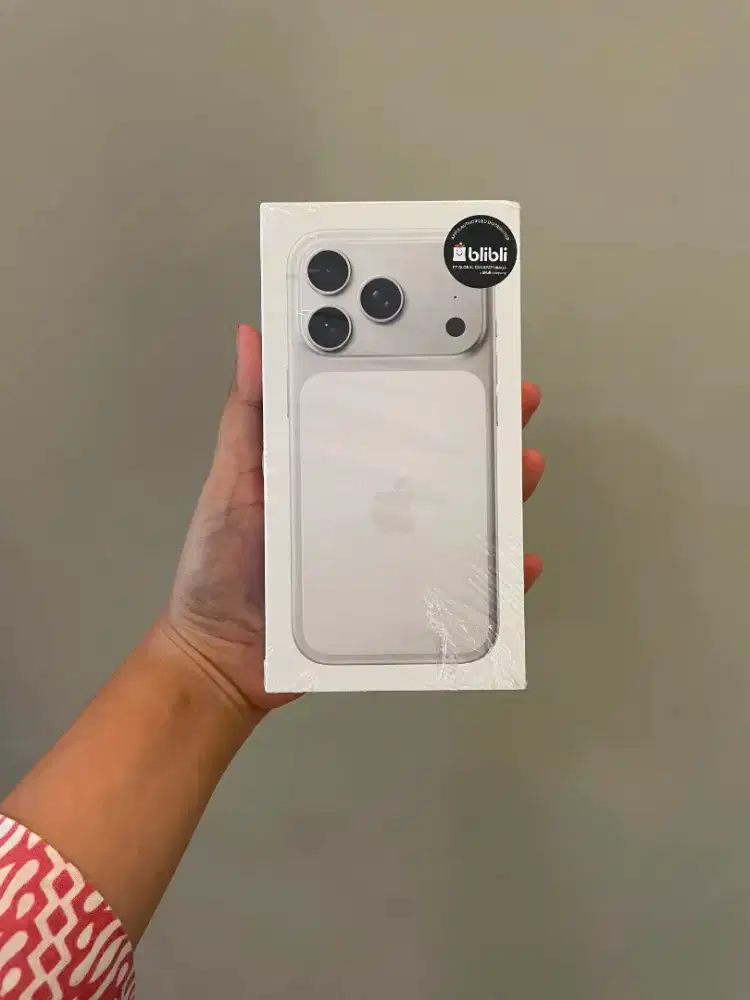NEW IPHONE 17 PRO 256GB RESMI (SILVER)