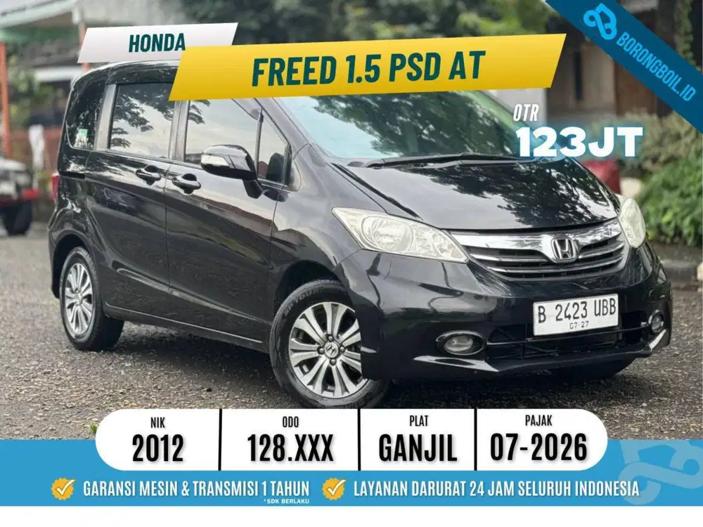 Honda Freed 1.5 E at 2012 Hitam