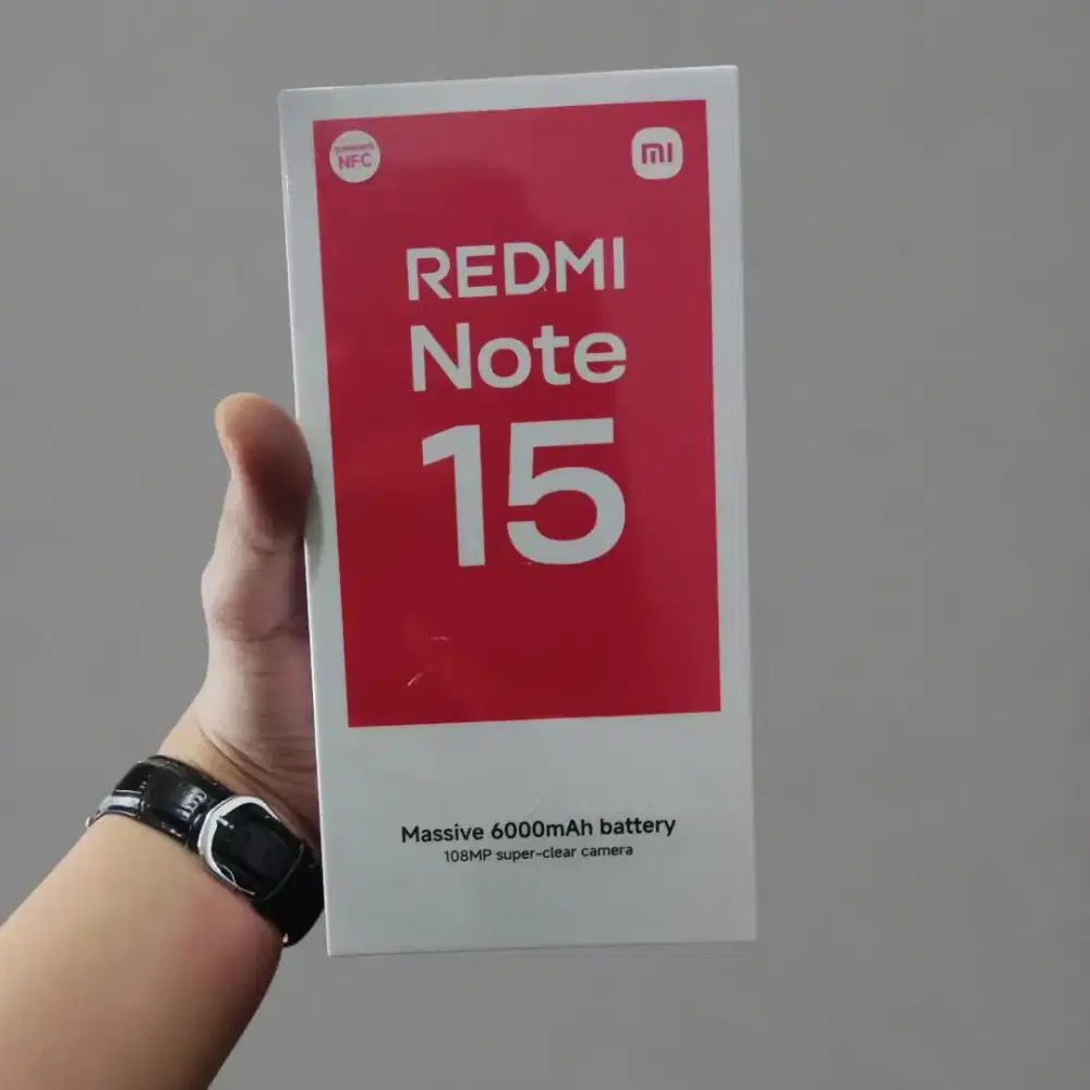 XIAOMI REDMI NOTE 15 8GB/128GB BARU SEGEL BOX GARANSI RESMI