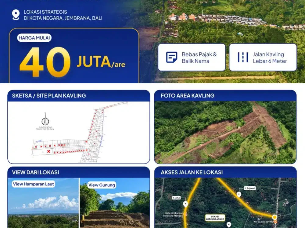 Tanah kavling di Pusat Kota Jembrana