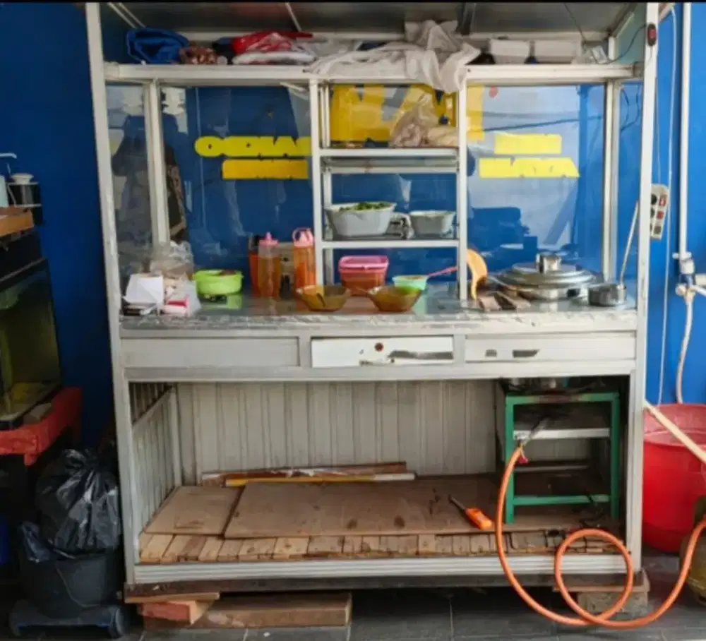 Dijual Gerobak 1.5 m Mie Ayam / Bakso / Bubur Ayam