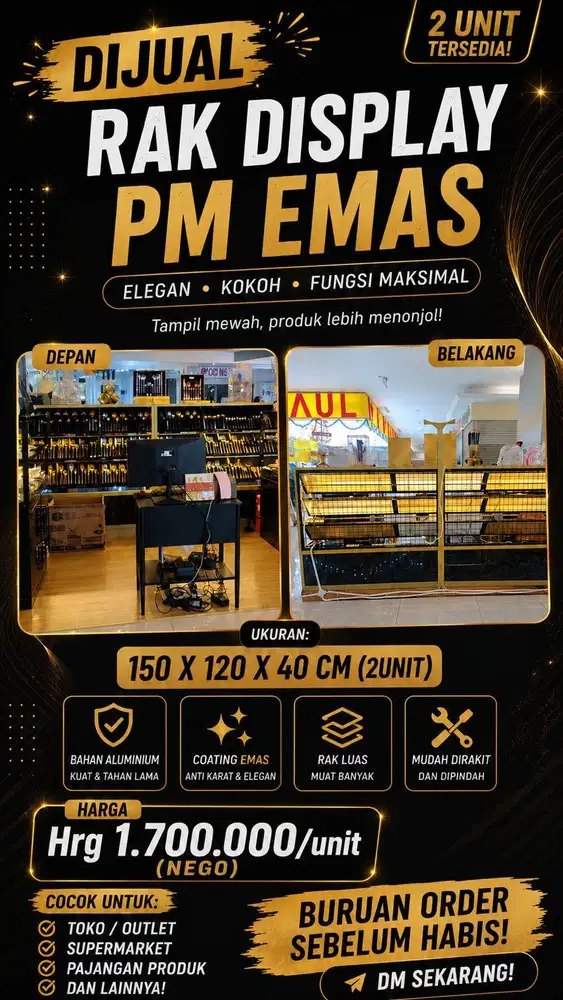 Lemari dan Rak display sendok