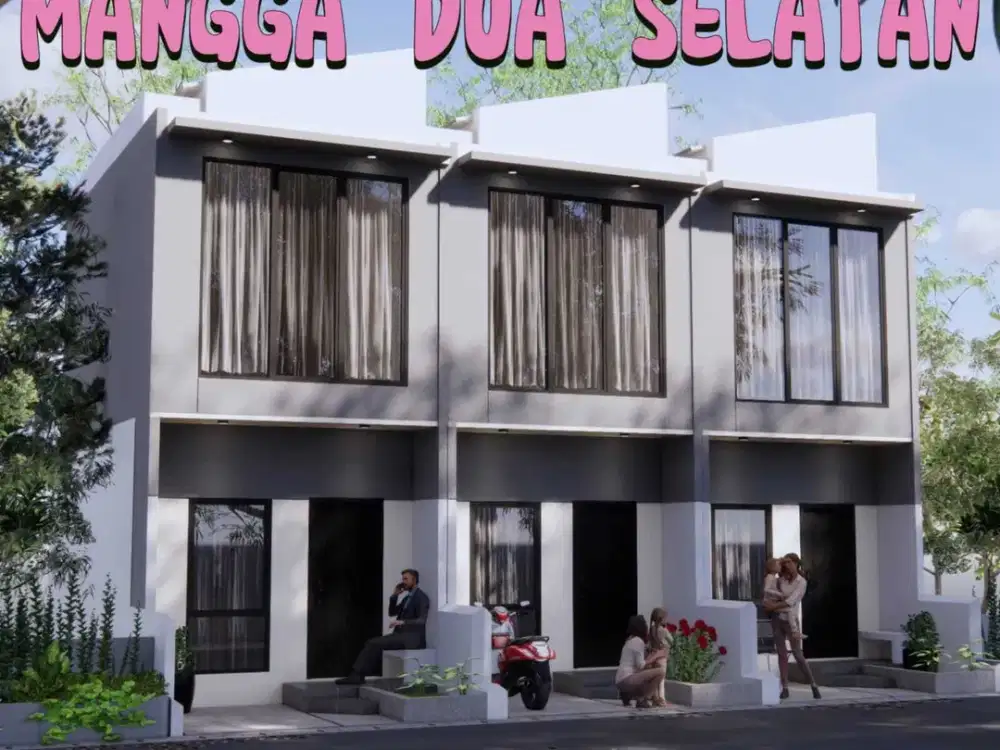 Rumah Baru Cantik dan Murah 2 Lantai Di Jln Mangga 2 Selatan Sawah Besar Jakarta Pusat