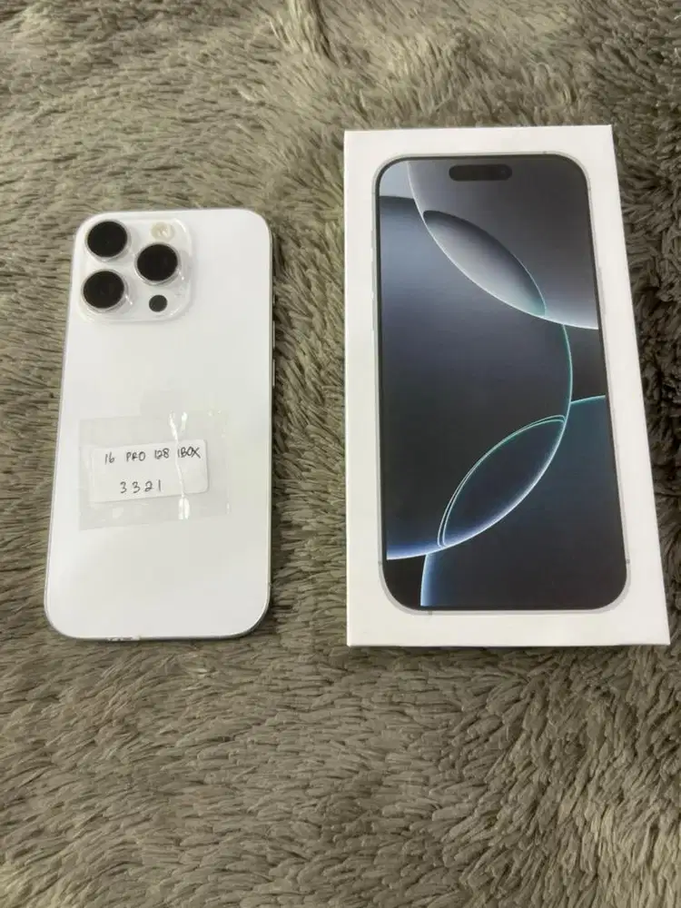 Iphone 16 pro 128 gb ibox garansi aktif mulus