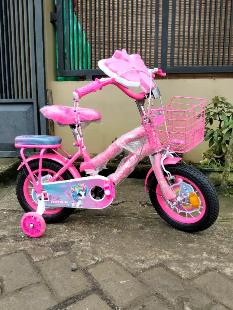 SEPEDA ANAK/SEPEDA ANAK CEWEK UKURAN 12/SEPEDA UNGU/SEPEDA UNGU 12/CTB