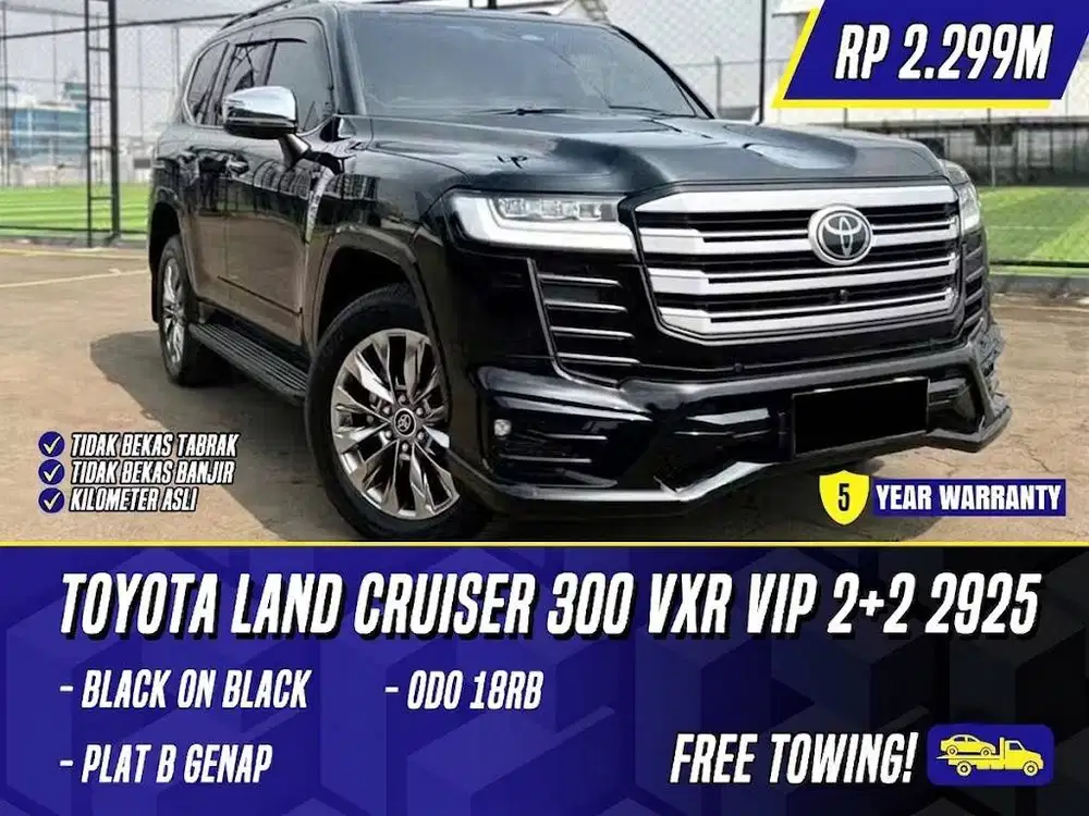 Toyota Land Cruiser 300 VXR VIP 2+2 2025 Black Hitam LC LC300 300VXR